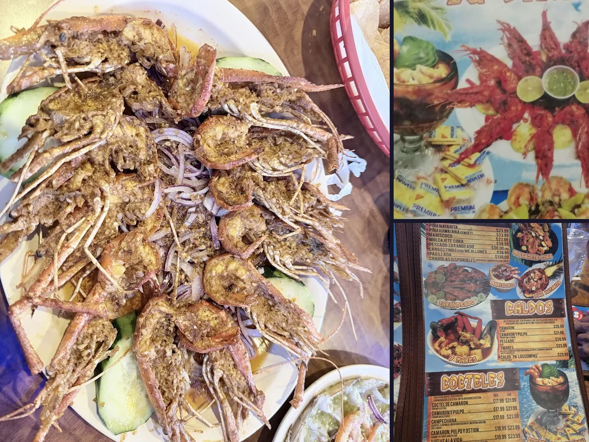 Colorful Mexican plates on a casual dining table.