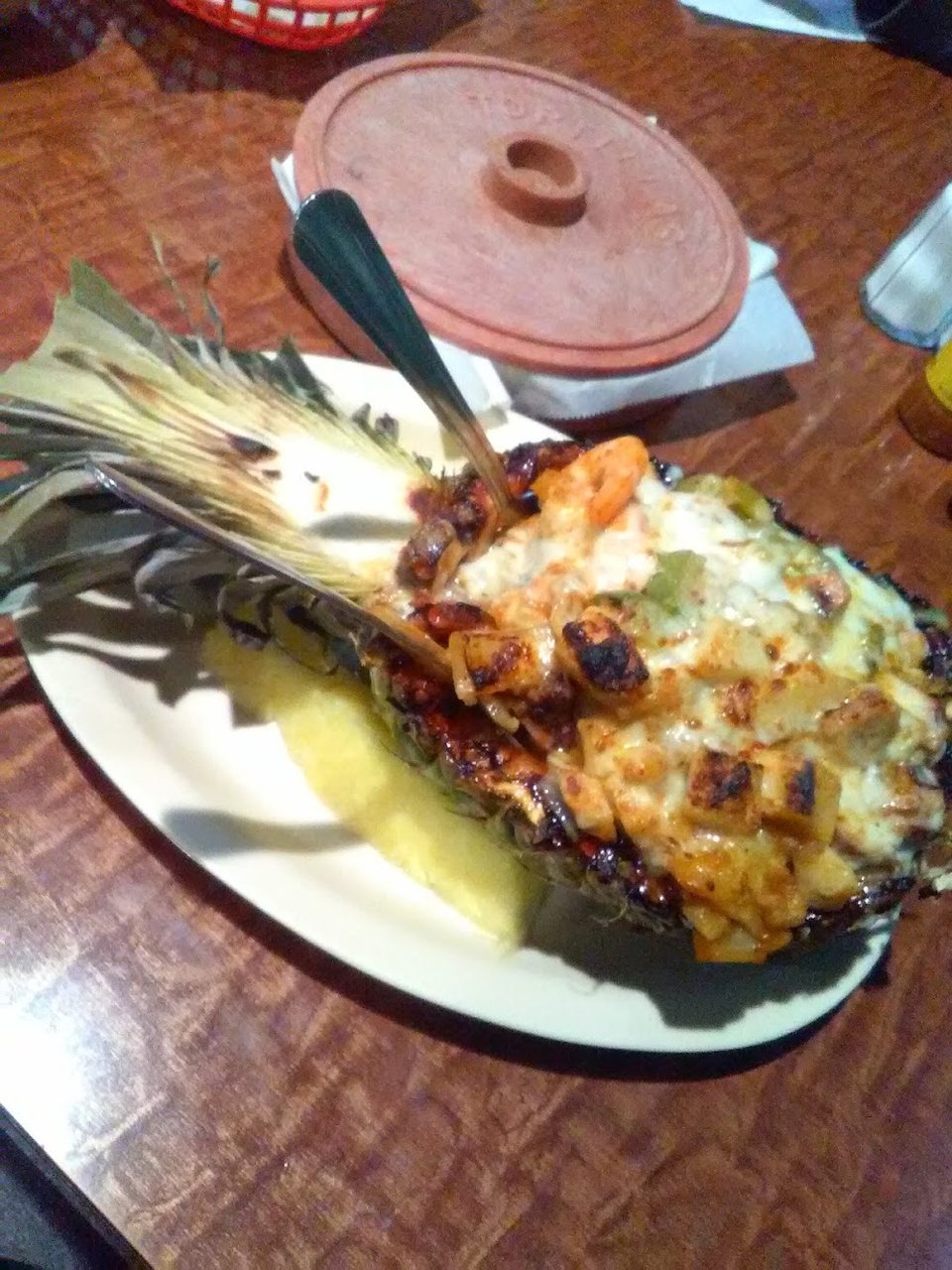 Stuffed Pineapple Shrimp