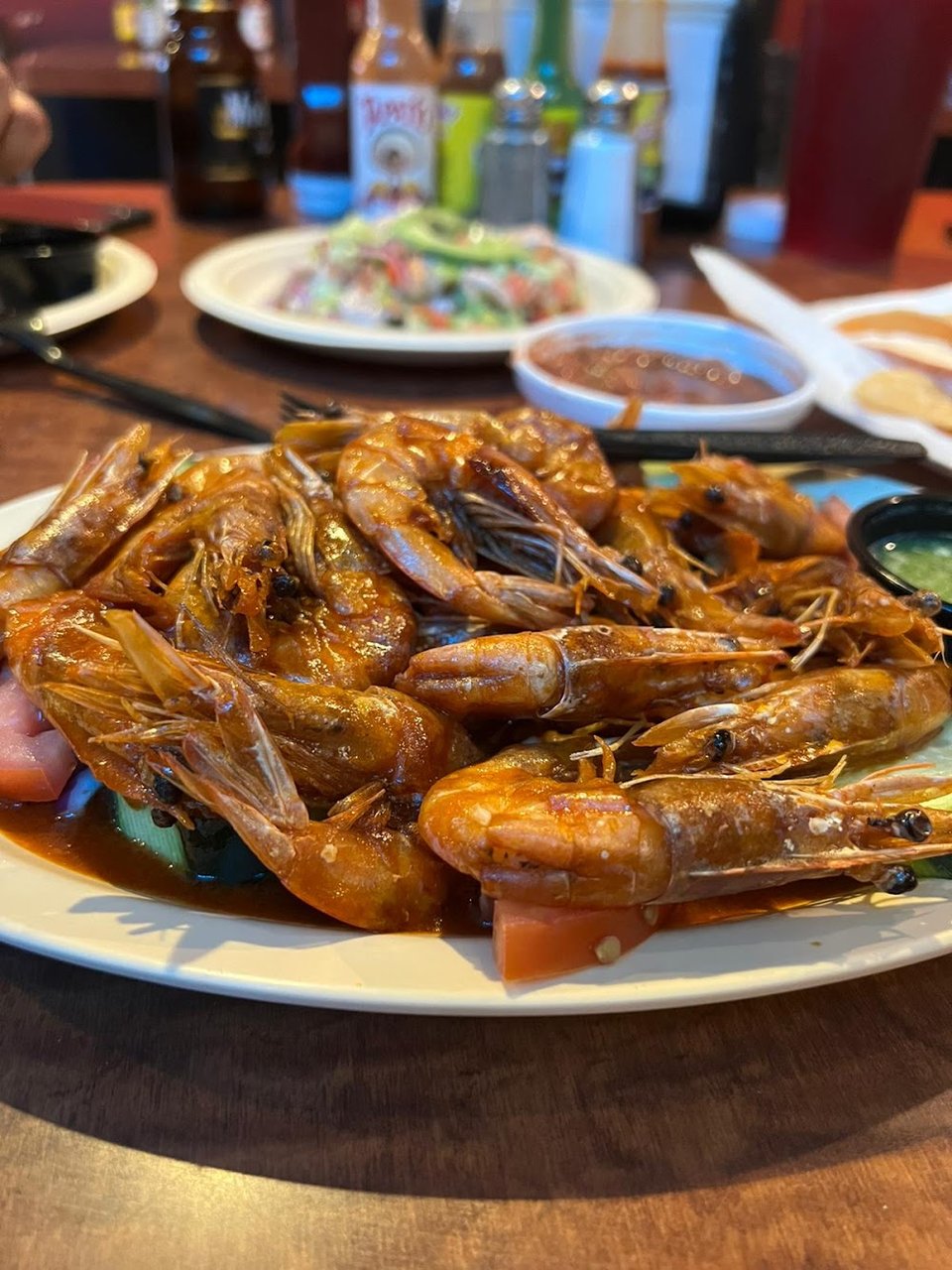 Camarones Ala Cucacha Y Tostada Mixta